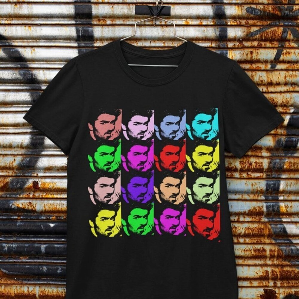 Rereo Style Pop Art George Michael Fans Retro Unisex T-Shirt